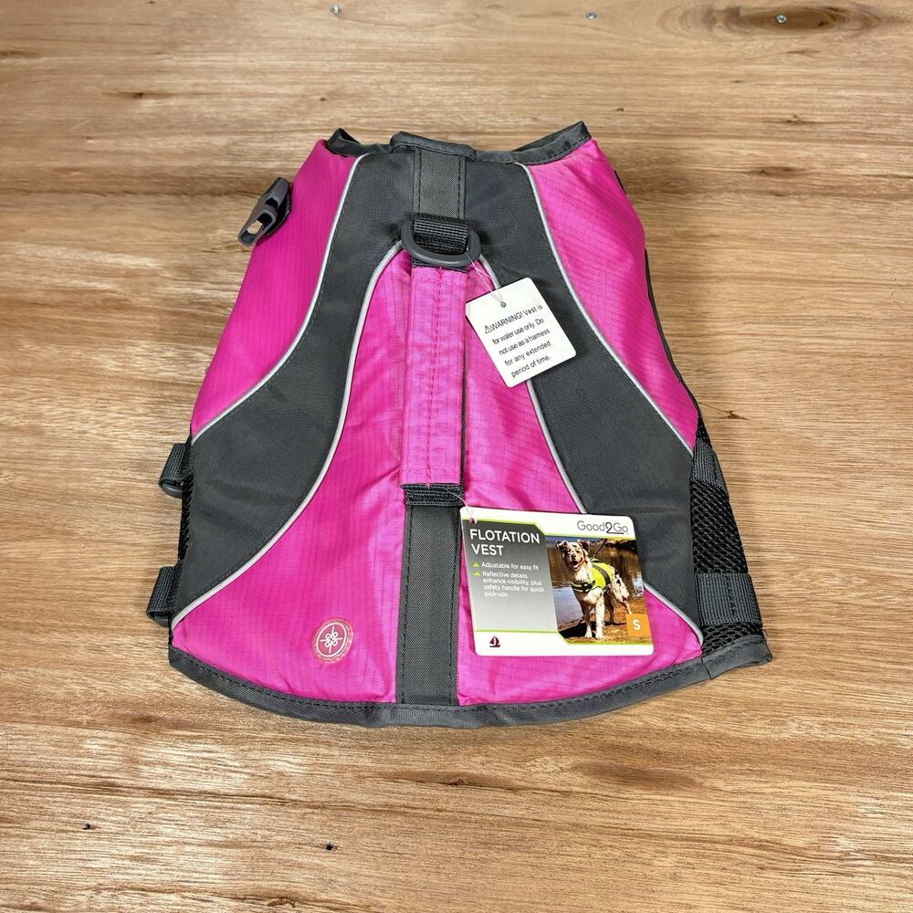 Good2Go Dog Flotation Vest Size EXTRA-SMALL 11-18 Lbs PINK / GRAY Boat Pool NWOT